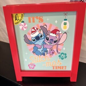 Disney Lilo & Stitch - Stitch & Angel Double Sided Bistro Sign 9.5" x 8"‎